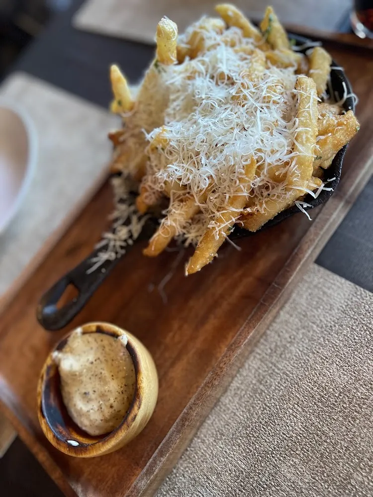 Truffle Parmesan Fries with Cheese